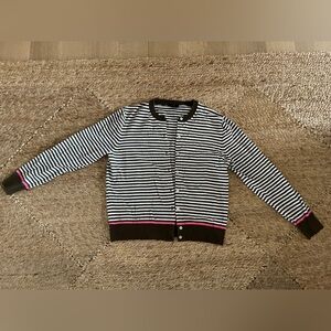 J. Crew Jackie Cardigan w/ Neon Pink Tipping Size XL